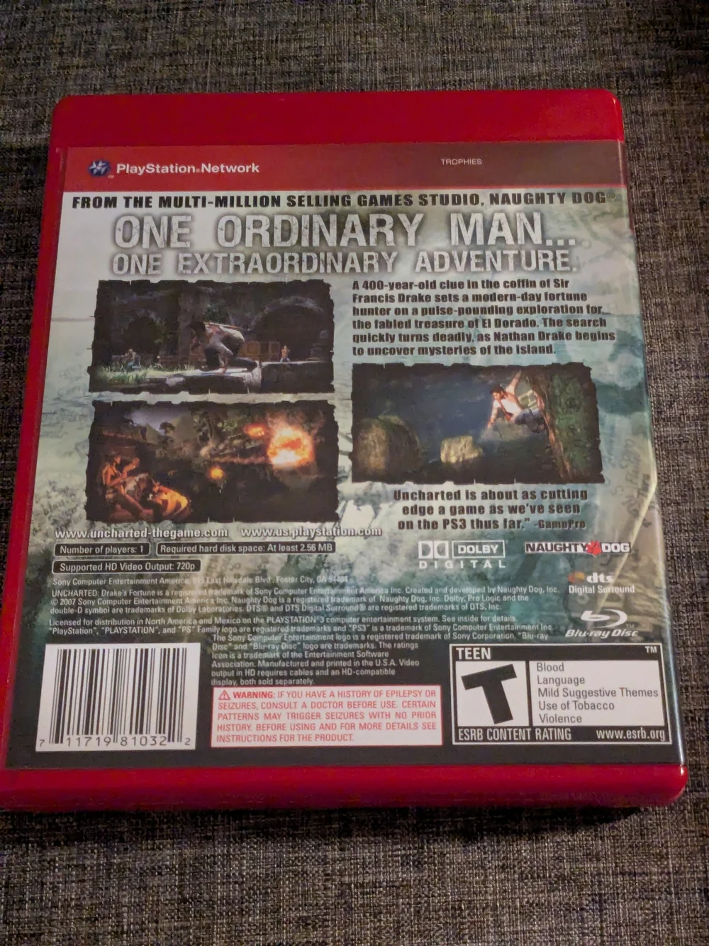 Sony PS3 Uncharted: Drake's Fortune